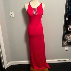 BEBE — Crochet Jersey Maxi